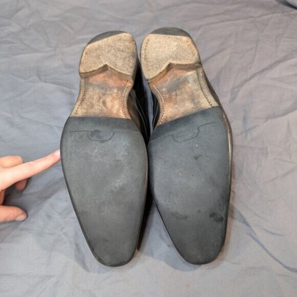 Jeffrey West Dashwood Burnished Black Brown Derby Dress Shoes Men Size 9.5 - Picture 9 of 9